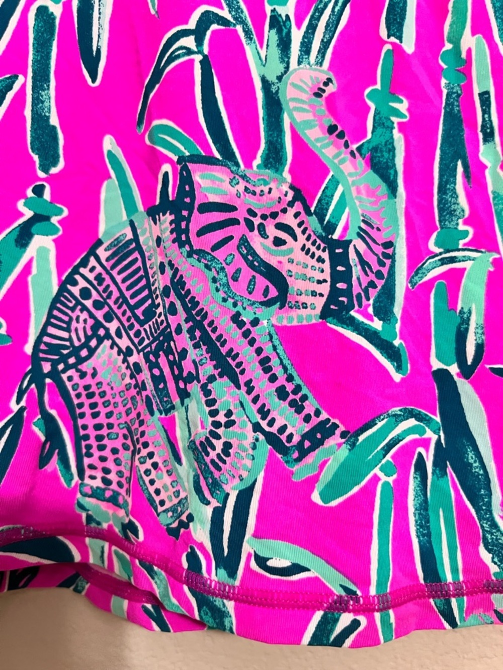Lilly Pulitzer UPF 50+ Luxletic Aila Skort in elephant and bamboo print - Picture 4 of 9